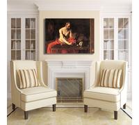 Caravaggio san Girolamo scrivente 2 quadro stampa tela dipinto arredo casa