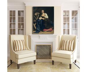 Caravaggio santa Caterina d'Alessandria quadro stampa tela dipinto arredo casa
