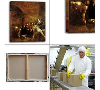 Caravaggio seppellimento santa Lucia quadro stampa tela dipinto arredo casa