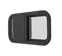 Caravan - Finestra laterale, per camper, roulotte, finestra di esposizione, con zanzariera integrata, per camper, rimorchi, pickup o veicoli modificati (700 x 400 mm)