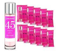 CARAVAN FRAGANCIAS Profumo da donna n. 45 da 150 ml + set di 10 flaconcini di fragranze femminili diverse da Caravan per scoprire nuovi aromi