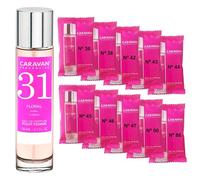 CARAVAN FRAGANCIAS Profumo Donna Nº31 da 150 ml + Set di 10 flaconcini di fragranze femminili diverse da Caravan per scoprire nuovi aromi