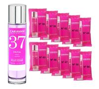 CARAVAN FRAGANCIAS Profumo Donna Nº37 da 150 ml + Set di 10 flaconcini di fragranze femminili diverse da Caravan per scoprire nuovi aromi