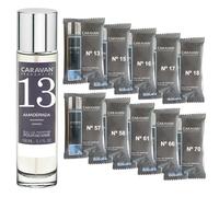 CARAVAN FRAGANCIAS Profumo Uomo Nº13 da 150 ml + Set di 10 flaconi di fragranze maschili diversi da Caravan per svelare nuovi aromi