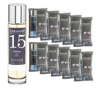 CARAVAN FRAGANCIAS Profumo Uomo Nº15 da 150 ml + Set di 10 flaconi di fragranze maschili diversi da Caravan per svelare nuovi aromi
