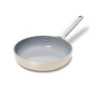 Caraway Mini padella antiaderente in ceramica (1,05 qt, 8 pollici), non tossica, senza PTFE e PFOA, adatta al forno e compatibile con tutti i piani cottura (gas, elettrico e induzione), crema