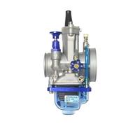 Carb Carburatore Universale Per Moto Da Corsa Carburatore Carb Coperchio Inferiore Blu Trasparente PWK 24mm 26mm 28mm 30mm 32mm 34mm Carburatore Moto(26MM)