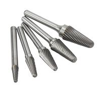 Carbide Burrs Set 6mm Shank, Single Cut Rotary Files for Metalwork, Wood Carving - Alta Durata, Elevata Durezza, Ideale per Sbavatore per Metallo e Smerigliatrice Assiale