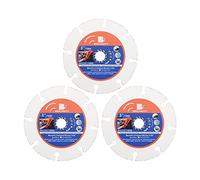Carbide Multi Wheel Disco75mm - BRSCHNITT Disco da taglio per Legno Duro, Laminato, Plastica(3 Pezzi)