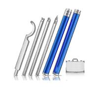 Carbide Woodturning Chisel Set for Lathe: 4-Piece with Replacement Tips Full Size Selection