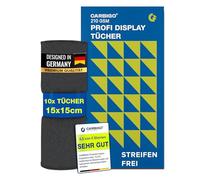 Carbigo® Display professionale in microfibra da 210 g/m², pulizia senza striature di display, occhiali, schermi, panno in microfibra morbido e senza pelucchi, display innovativo, 15 x 15 cm (10)