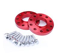 CarBole Distanziali ruote 5x120mm & 20mm con bullone:M12x1.5 | NLB: 72,56 mm, Compatibile con BMW ecc. (2 Pezzi | Rosso | Numero di Fori 10) set