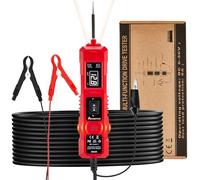 CarBole Tester per Circuiti Elettrici 6-48V DC Automobilistico, Cavo 4m | Rilevatore di Circuiti Dotato di Sonda di Alimentazione, Indicazione LED, Buzzer, Protezione da Sovraccarico