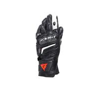 CARBON 4 LONG LADY LEATHER GLOVES BLACK BLACK WHITE | DAINESE | MotoCharlie