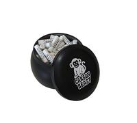 Carbon Beast® Filtro ai Carboni Attivi Slim diametro ø 6mm, confezione da 100 filtri in pratica scatola di metallo, carbone attivo vegetale di cocco, tappi in ceramica - Filtro Premium Carbon Beast