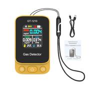 Carbon Dioxide Detector - Indoor Air Quality Meter | 8.5x5x2cm Abs Portable Monitor with Temperature Humidity Hcho Tvoc Testing, 60g Lightweight 750mah Battery Powered Usb Charging Device