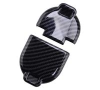 Carbon Fiber Grain Rear Bumper Trailer Tow Connector Cover Fit For Dodge Ram