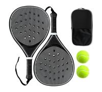 Carbon Fiber Pickleball Paddle | Non-Slip Ergonomic Racket Set | Lightweight Portable Pickleball Paddles for Kids Women Adults | Tennis Style Paddle for Sports Training and Game Practice | Indoor Outd