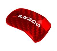 Carbon Fiber Shift Knob Cover Red for per ford per mustang 2015 to 2019 | fit for 2015-2019 per mustang, hides scratches, adds sporty red carbon look, easy peel and stick