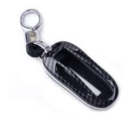 Carbon Fiber Style Car Key Fob Cover Case Holder Fit for Tesla Model X 2016-2019