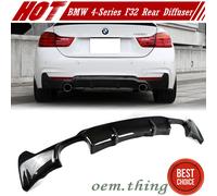 Carbon Fit FOR BMW 4-Series F32 F33 F36 2D M Sport V Type Rear Bumper Diffuser