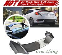 Carbon + Paint Fit FOR Honda Civic 10th 2D R Type Trunk Spoiler Wing 2016up