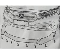 Paraurti Spoiler Lip Spoiler Anteriore Per VW Phaeton V-Tipo Carbon Look