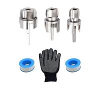 Carbon Steel PVC Pipe Threader, Doppia funzione Leakproof Integrated Internal & External Threading Tool for Plumbing, Electrical Guida, Wiring Repair