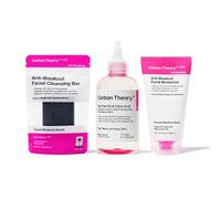 Carbon Theory Anti-Breakout Skincare Essentials Set | Complete Skincare Set for Oily Skin Including Moisturiser, Face Toner and Face Cleansing Bar for Daily Anti-Breakout Care.