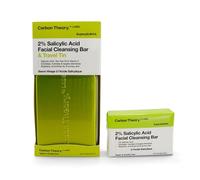 Carbon Theory Sapone detergente viso SupacylicMax 80 g e confezione da viaggio in latta, con acido salicilico al 2% e olio di semi d'uva. Deterge, idrata e aiuta a ridurre le imperfezioni.