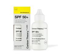 Carbon Theory SPF 50+ Fast Absorbing Lotion 50ml | Lightweight and Hydrating SPF Formula Without Greasy Residue or White Cast. High UVA and UVB Protection for Daily Use.