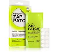 Carbon Theory Supacylic Pin Point Zap Patch - 40 x cerotti invisibili per brufoli acido salicilico - Trattamento macchie acne - rimozione punti bianchi e macchie - Trattamento vegano per acne