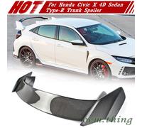 Carbon + Unpaint Fit For Honda Civic X 10th Saloon R Look Trunk Spoiler 2020