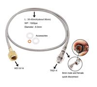 Carbonatazione aerodinamica con adattatore tubo alta pressione per impianti idri