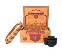 "Carboncini Naturali 100% Ecologici per Incenso in Grani e Resine - Lunga Durata, Inodori e a Basso Residuo di Fumo - Ideali per Bakhoor, Meditazione e Aromaterapia - 100 Pezzi da 33mm"