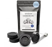 Carboncini per Incenso 33 mm - 10 Dischi + Pinza | Accensione Rapida | 10 carboncini da 33 mm + pinza da 12 cm, accensione rapida, lunga combustione, ideali per resine e incenso in grani.