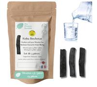 Carbone Attivo Filtro Acqua | Bastoncini Binchotan Giapponese X3 | Vero Kishu Binchotan | Carbone di quercia di Wakayama| Filtro purificatore acqua rubinetto 100% naturale | Per Carafe| Filtro ca.