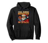 Carbone Burns Brighter in Space Funny Xmas Design Felpa con Cappuccio