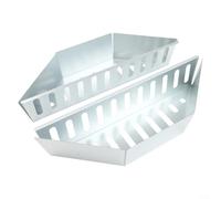 Carbone combustibile per barbecue Grill - Set di cestini in acciaio inox per grigliare direttamente e indirettamente