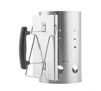 Carbone di avviamento in acciaio inox per accensione efficiente barbecue secchio scintilla compatibile griglia accessorio per uso esterno