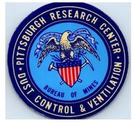 Carbone Miniera Casco Decalcomania Bureau Of Mines Polvere Controllo Pittsburgh