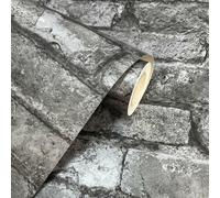 Carbone Muro di Mattoni Parati Fine Decor Grigio FD31284 Realistico 3D Effetto