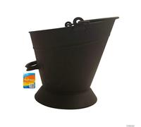 Carbone Secchio Metallo Nero Recipiente Tradizionale Waterloo Camino Fuel Ash -