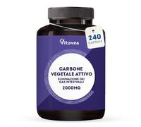 Vitavea Compresse di carbone vegetale attivo da noce di cocco 240 compresse Vegano