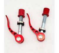 CarbonEnmy 2 pezzi sgancio rapido bicicletta Quick Release morsetto sella M8 x 55 mm rosso