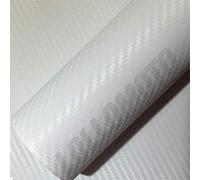 Carbonio 3D Bianco Pellicola Adesiva Rivestimento Auto Car Wrapping Wrap - 150x100cm (Offerta)