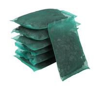 Carbonio attivo multifunzionale, mezzi di filtro a carbone attivo efficiente con carbone granulato a mesh a maglie per acquario (7 sacchetti di rete)