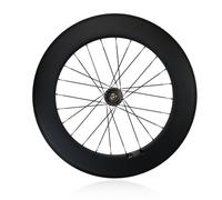 Carbonio Bicicletta A Scatto Fisso Ruote Anteriori E Posteriori 700C Set Di Ruote Da Pista 100/120mm 3/24H Mozzi Cuscinetti Per 17T A Velocità Singola(Rear)