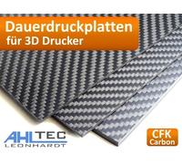 Carbonio Dauerdruckplatte 3D Stampante Piastra per ABS Pla Petg Hips Pmma Filame