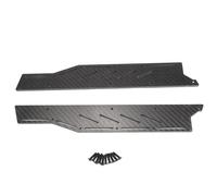 Carbonio Fibra RC Auto Piastra Laterale Protezione Piede Pedale Gonna Set per A